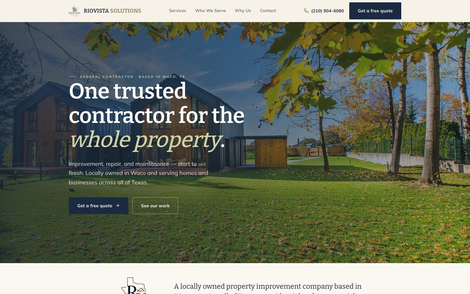 Rio Vista Solutions homepage